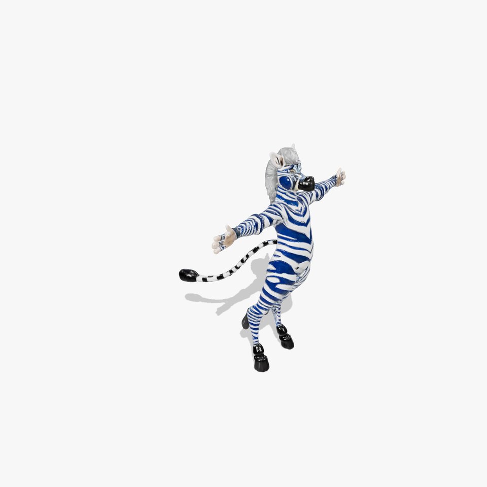 Blue Striped Zebra model pack